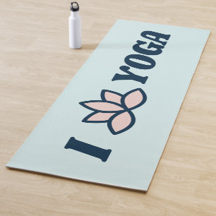 Ich liebe Yoga Fitness Blaue Yoga-Matte Yogamatte