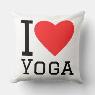 Ich liebe Yoga Kissen