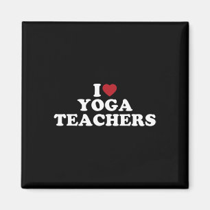 Ich liebe Yoga-Lehrer, ich liebe Yoga-Lehrer Magnet