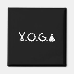 Ich liebe Yoga-Lehrer-Yogaliebbhaber Yoga-Süchtige Magnet