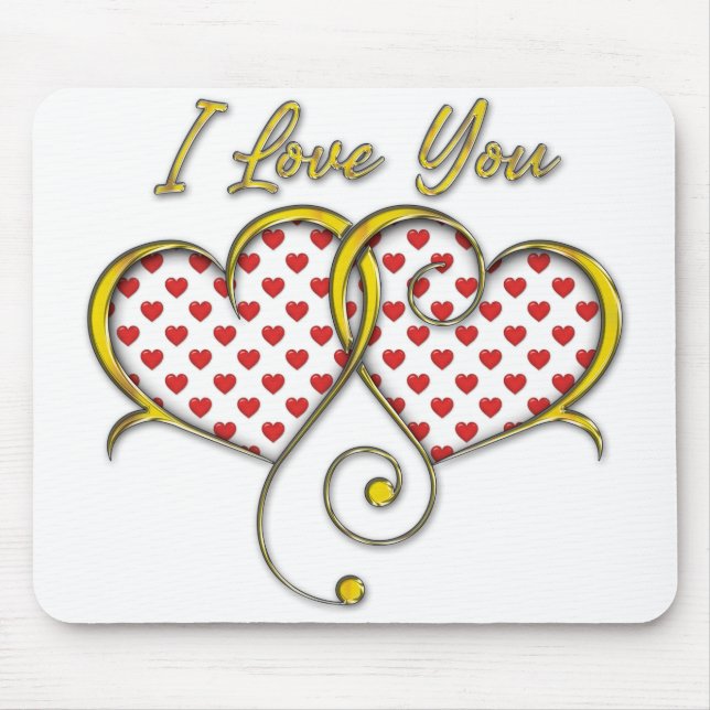 Ich liebe You Design Mousepad (Vorne)