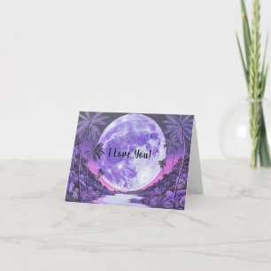 Ich Liebe You-Super-Moon-Valentine Day-Day Feiertagskarte