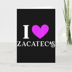 Ich liebe Zacatecas Mexiko Urlaub Karte