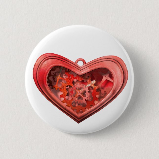 Ich liebe Zahnräder Button (Vorderseite)