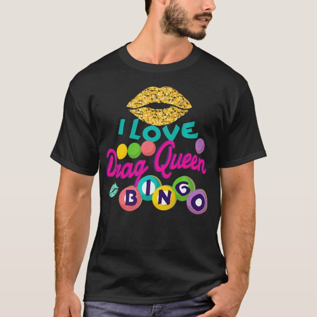 Ich Liebe ziehen Queen Bingo Funny Women Player Ge T-Shirt (Vorderseite)