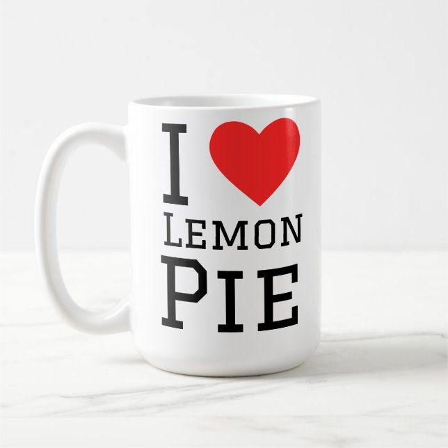 Ich liebe Zitronenkuchen Kaffeetasse (Links)