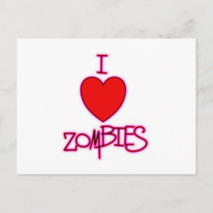 Ich Liebe Zombies! Postkarte