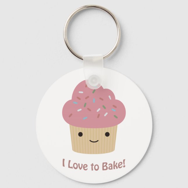 Ich Liebe zu backen Schlüsselanhänger (Vorderseite)