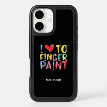 Ich Liebe zu Finger Paint Niedlich & Funny Valenti