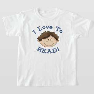 Ich Liebe zu lesen Junge T-Shirt