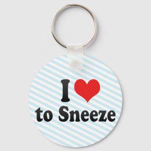 Ich Liebe zu niesen Schlüsselanhänger