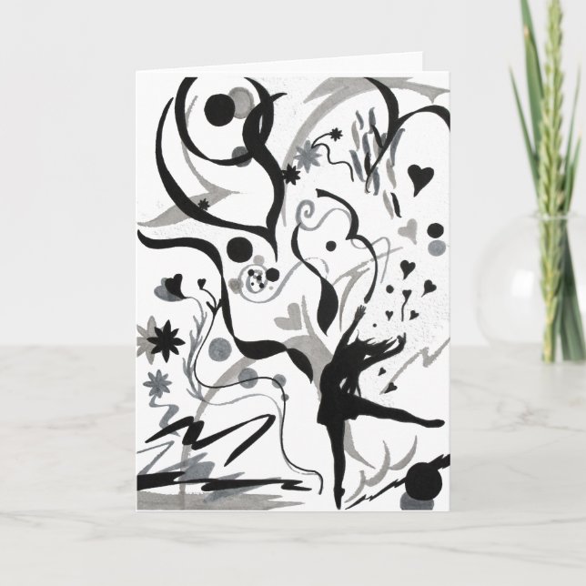 Ich Liebe zu tanzen! Karte (Vorderseite)