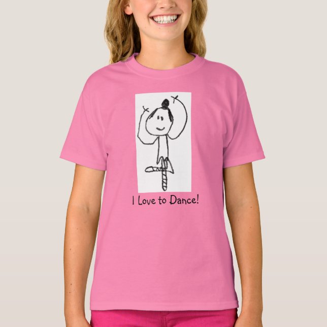 Ich Liebe zu tanzen! T-Shirt (Vorderseite)