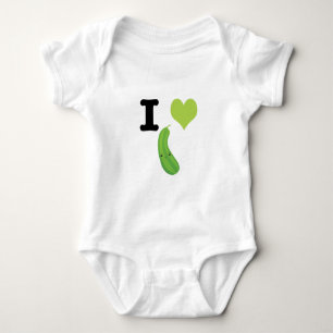 Ich liebe Zucchini Baby Strampler