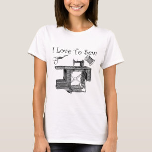 Ich Liebe zum Nähen von Maschinen Art T-Shirt