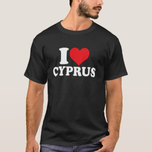 Ich liebe Zypern Herz Zypern Stolz T-Shirt