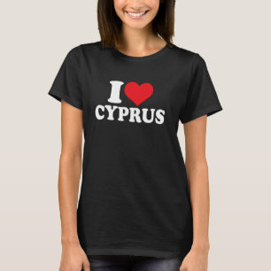Ich liebe Zypern  Herz Zypern Stolz T-Shirt