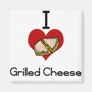 Ich Liebehaß gegrillter Käse Magnet