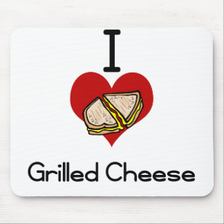 Ich Liebehaß gegrillter Käse Mousepad