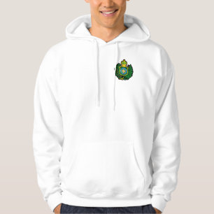 Ich liebenswürdig empfange mit Namensschild der Hoodie