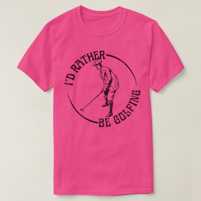 Ich lieber Golfspielen T-Shirt (Design vorne)