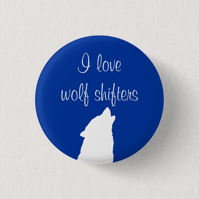 "Ich Liebewolf-Schieber" Knopf Button (Vorderseite)