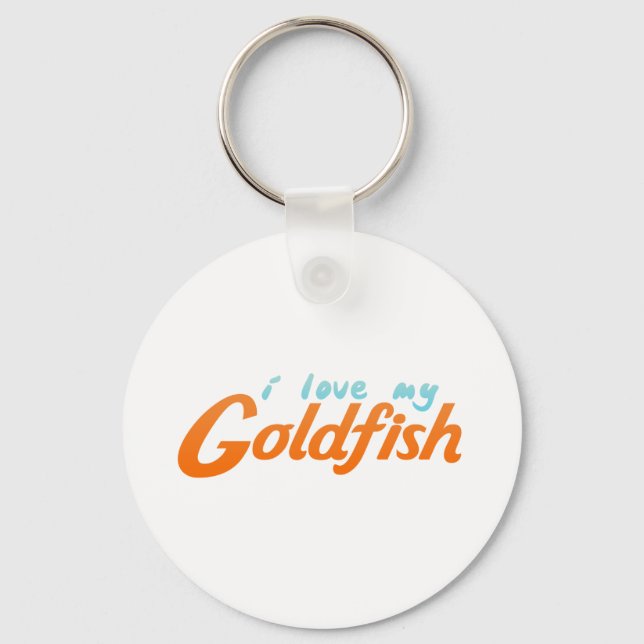 Ich liebte meinen Goldfisch Schlüsselanhänger (Vorderseite)