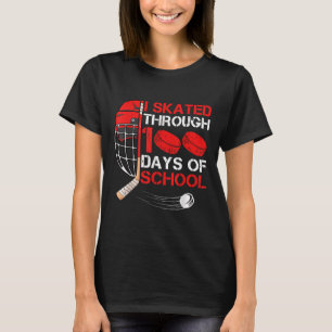 Ich lief 100 Tage lang durch den Eishockeyschläger T-Shirt