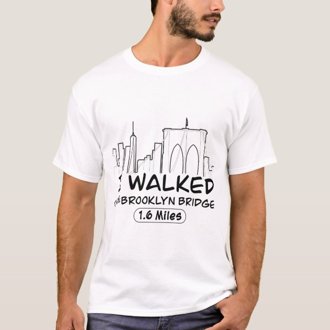 Ich lief die Brooklyn-Brücke, 2,6 km T-Shirt (Vorderseite)