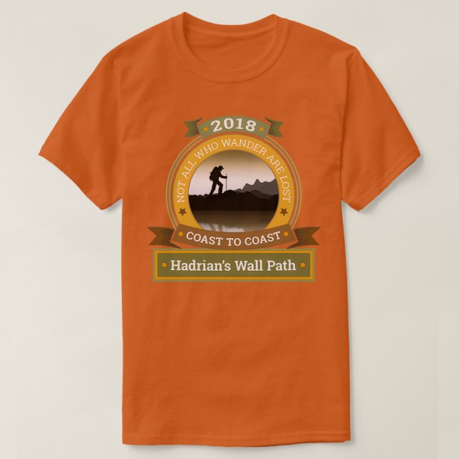 Ich lief die Hadrians Wall Path 2018 Trimix T-Shirt (Design vorne)