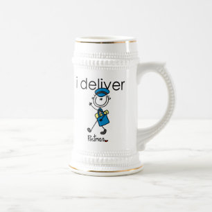 Ich Liefere Briefträger Bierglas