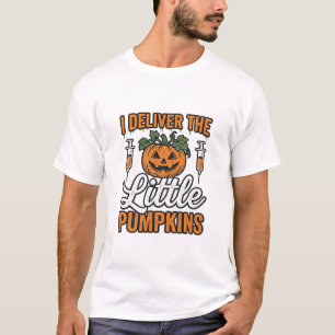 Ich liefere die kleinen Kürbisse Halloween Kranken T-Shirt