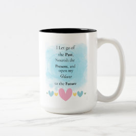 Ich Ließ, die Vergangenheit zu verlassen Zweifarbige Tasse