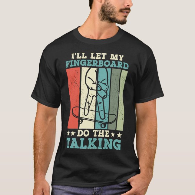 Ich Ließ mein Fingerbrett, um die Talking Finger S T-Shirt (Vorderseite)