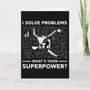 Ich löse Probleme. Was ist dein Superkraft Boulder Karte