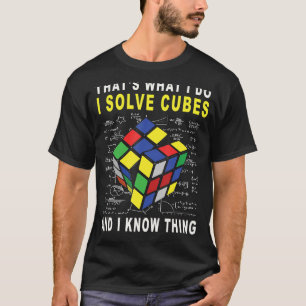 Ich löse Würfel und ich weiß, was, Puzzle Speed Cu T-Shirt