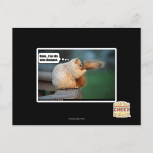 Ich luv neues Shampoo Postkarte