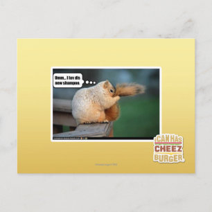 Ich luv neues Shampoo Postkarte