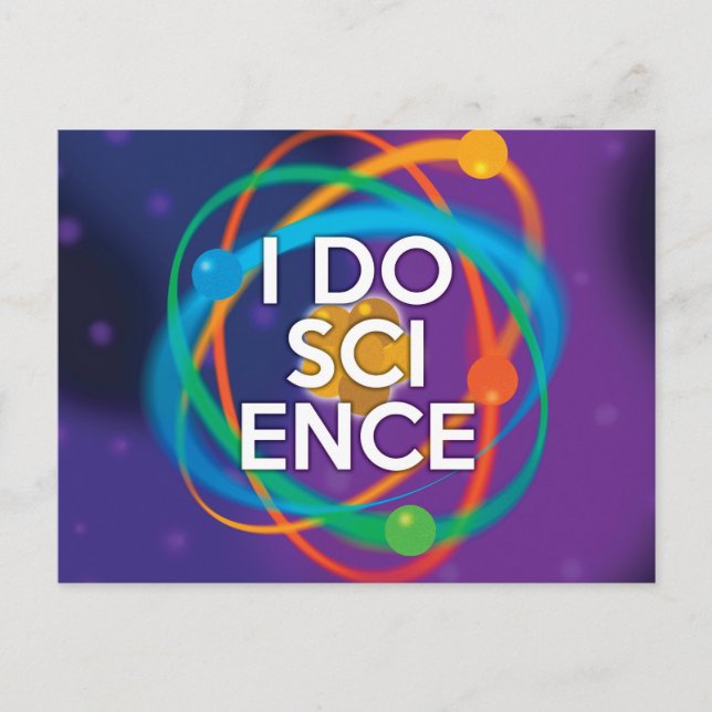 ICH MACH WISSENSCHAFT POSTKARTE (Vorderseite)
