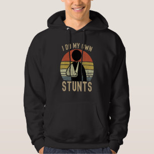 Ich mache alle meine eigenen Stunts gebrochene Kno Hoodie