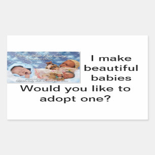 Ich mache Babys wieder geboren Puppenaufkleber Rechteckiger Aufkleber