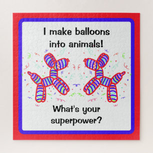 Ich mache Balloons zu Tieren Twister Puzzle