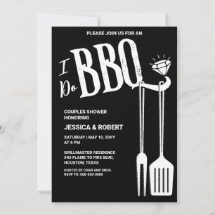 Ich mache BBQ Paare Spritzparty-Einladung Einladung