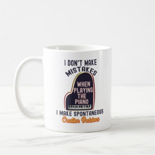 Ich mache beim Klavierspielen keine Fehler Kaffeetasse