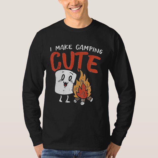 Ich mache Camping Niedlich Marshmallow Campfire Ca T-Shirt (Vorderseite)