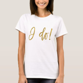 Ich mache Crew Imitate Gold Fohlen und weißes Shir T-Shirt