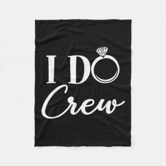 Ich mache Crew, Junggesellinnenabschied Brautparty Fleecedecke