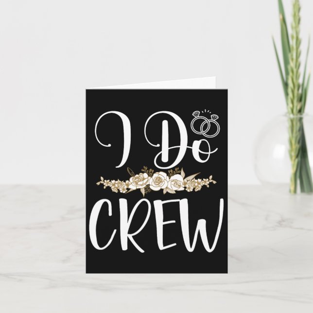 Ich mache Crew Ring Wedding Bride Groom Marry Brid Karte (Vorderseite)