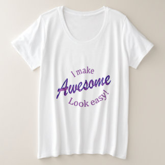 Ich mache das Aussehen leicht Große Größe T-Shirt