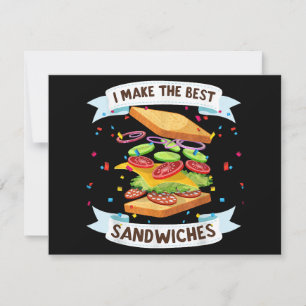 Ich mache das beste Sandwichkleid für Liebhaber vo Feiertagskarte